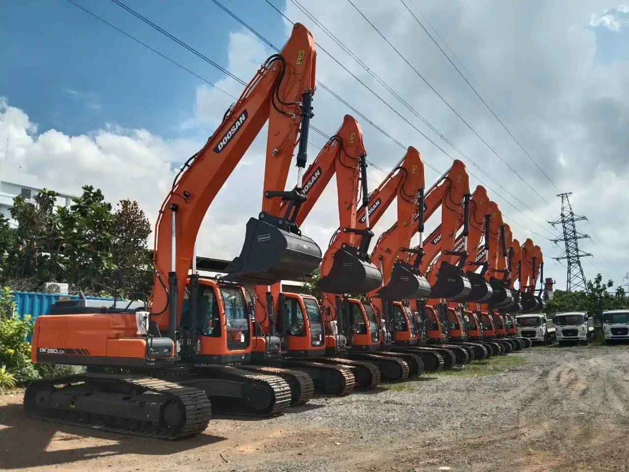 Máy xúc Develon mới