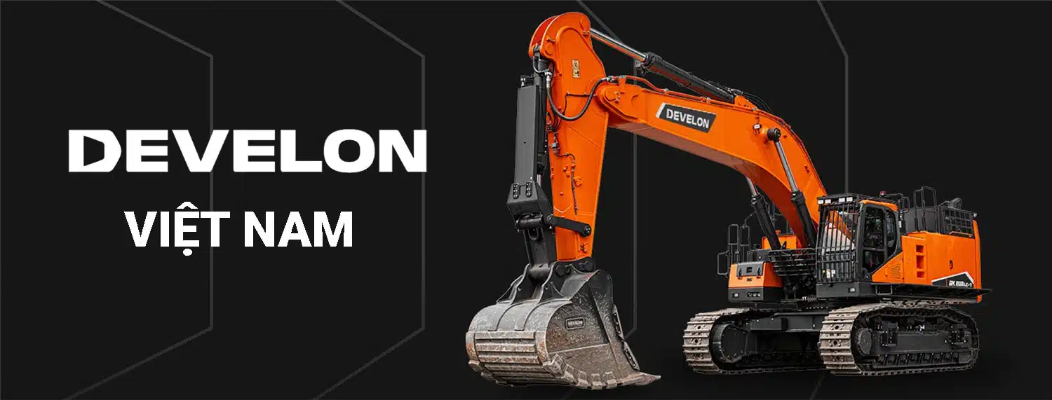 Máy xúc Develon tiền thân là Doosan - Thương hiệu máy xúc Hàn Quốc top đầu tại Việt Nam; Báo giá ngay hotline 0918 526 526!