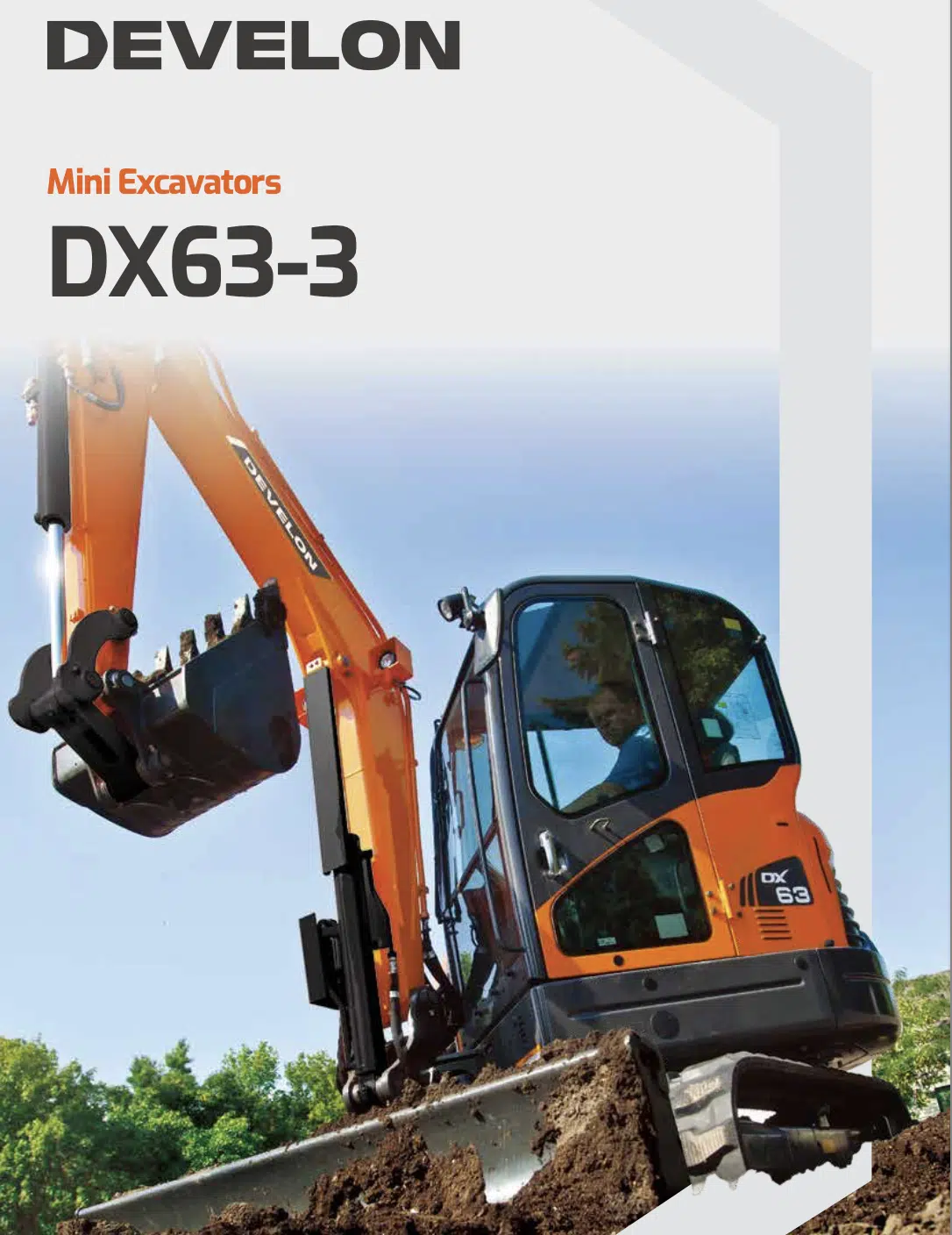 Máy xúc nhỏ Develon DX63-3